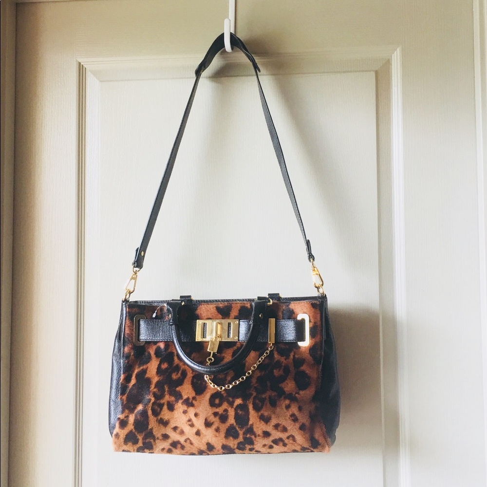 Antonio Melani pony hair animal print bag